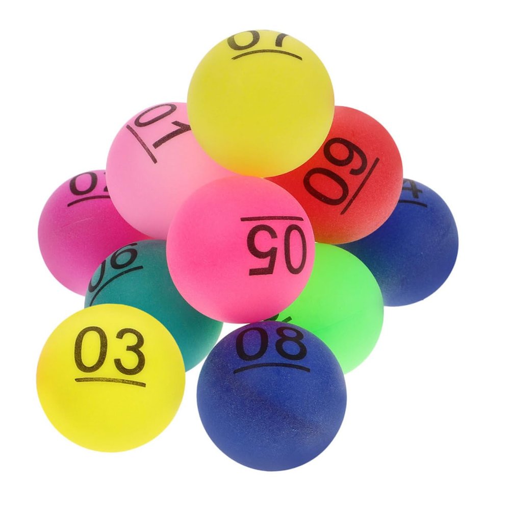 Kisangel Hollow Lottery Balls Print Balls for Table Game Group Activity Night Event