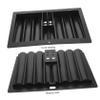 BESTonZON Chips Capacity Acrylic Poker Chip Tray Neatly Organized Storage Portable Box for Gaming Household Poker Holder view 3
