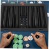 BESTonZON Chips Capacity Acrylic Poker Chip Tray Neatly Organized Storage Portable Box for Gaming Household Poker Holder view 4