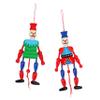 ABOOFAN 2pcs Eco-Friendly Paint Material Marionette Puppets for Boys and Girls King Puppet Home Ornament Random Color view 1
