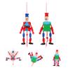 ABOOFAN 2pcs Eco-Friendly Paint Material Marionette Puppets for Boys and Girls King Puppet Home Ornament Random Color view 3