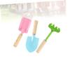 Kisangel 6pc Kids Tools Mini Metal Trowel Rake Shovel Safe Toys for Boys Girls Random Color view 2