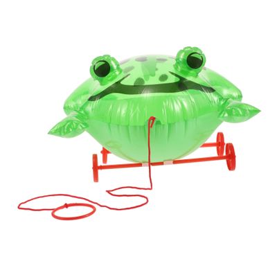 JOINPAYA Frog Pull Along Toy for Toddlers Fun Walking Push Toy for Boy Girl Party Favor Decoration Motor Skills Coordination Engaging Cartoon Design