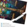 CDSASHCA 500 Piece Adult Wooden Puzzle - Balanced Scales Symbol,Mystical Libra Horoscope Design,Ideal for Exercising Brain Power and Hands-on Skills,Improves Intelligence and Observation view 3