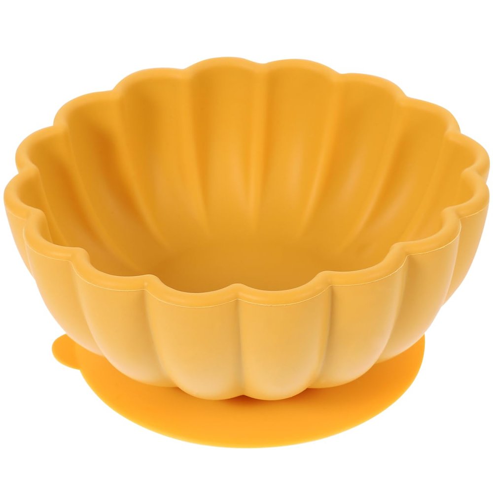 Abaodam Silicone Bowl Flower Shaped Boy Girl Dish Food-grade Silicone for - Dishwasher Microwave Safe for Newborns and Young Boy Girl