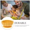 Abaodam Silicone Bowl Flower Shaped Boy Girl Dish Food-grade Silicone for - Dishwasher Microwave Safe for Newborns and Young Boy Girl view 4