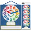 5 Pack Dry Erase Learning Clocks - Award-Winning Large Magnetic Clock & 4 Student Practice Clocks - Analog & Digital Classroom Teaching Tools - Includes E-Book to Help Kids Tell Time Easily view 1