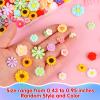 120 Pcs Mini Resin Flowers for Crafts, Cute Small Tiny Flatback Resin Flower Slime Charms Bulk for Scrapbooking DIY Dollhouse Micro Landscape Kawaii Fairy Garden Accessories Miniature Things Decor view 2