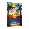 CDSASHCA Sunset Beach Palm Tree Art 1000 Piece Adult Wooden Puzzle - Summer Vacation Fun Puzzles,Ideal for Hands-on Skills,Spell Out Your Child's Dream Kingdom,Gifts for Family,Friends view 2