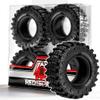 1.3''Soft Rubber Crawler Tires(4PCS) for 1/24 1/18 SCX24 TRX4M AX24 FCX24 FCX18 RC Crawler Car (Style B) view 1