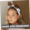 BESPORTBLE 2pcs Sheep Horn Headband Adorable Cartoon Hair Accessories for Makeup Parties and Holidays Comfortable Material for Women and Girls view 4