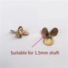 12mm Three-Blade Brass Left/Right Hand Propeller Pair, 1.5mm Shaft Hole (2PC) view 4