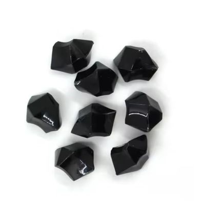 20PCS 25 * 11mm Acrylic Irregular Stone Chessman Game Pieces For Board Game Accessories 20Colors,black