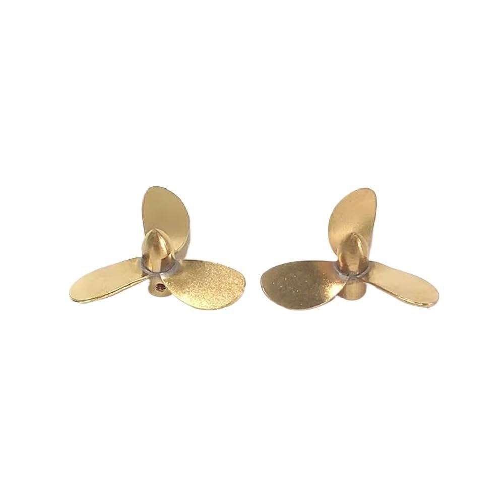 30mm Three-Blade Left/Right Hand Propeller Pair for RC Boats, 2mm Shaft Hole (2PC)