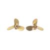 30mm Three-Blade Left/Right Hand Propeller Pair for RC Boats, 2mm Shaft Hole (2PC) view 1