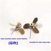 30mm Three-Blade Left/Right Hand Propeller Pair for RC Boats, 2mm Shaft Hole (2PC) view 2