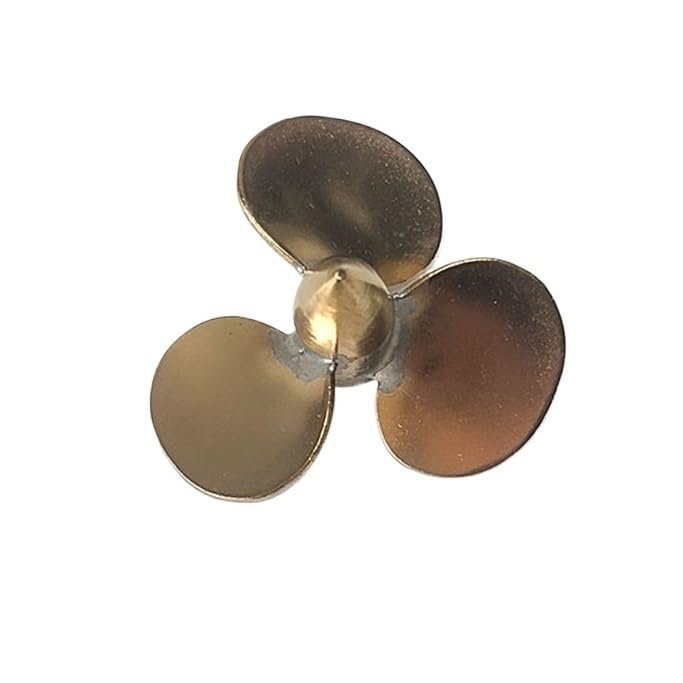 26mm Three-Blade Brass Right Hand Propeller for RC Boats, M3 Shaft Hole (1PC)
