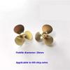26mm Three-Blade Brass Right Hand Propeller for RC Boats, M3 Shaft Hole (1PC) view 3