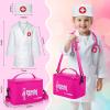 Sundaymot Doctor Kit for Girls, 34 Pcs Pretend Play Doctor SetDoctor kit for Toddlers 3-5, with Medical Bag, Stethoscope and Other Accessories Doctor Play Gift for Kids Toddlers Role Play view 2