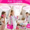 Sundaymot Doctor Kit for Girls, 34 Pcs Pretend Play Doctor SetDoctor kit for Toddlers 3-5, with Medical Bag, Stethoscope and Other Accessories Doctor Play Gift for Kids Toddlers Role Play view 3