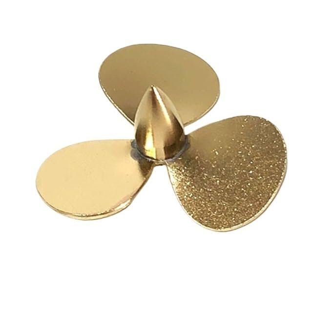 32mm Three-Blade Brass Right Hand Propeller for RC Sailboats, M3 Shaft Hole (1PC)