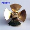 12mm Four-Blade Copper Left Hand Propeller, 2mm Shaft Hole (1PC) view 3