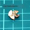 12mm Four-Blade Copper Left Hand Propeller, 2mm Shaft Hole (1PC) view 4