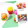 Toddmomy 12pcs Pretend Play Food Set Realistic Burger Hot Dog and French Fries Kitchen Accessories for Boys and Girls for Imaginative Cooking and Role Play Activities view 2