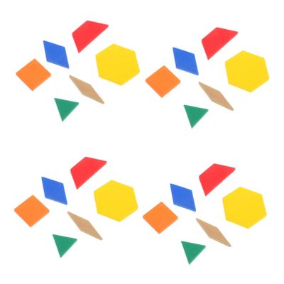 DIYEAH 64pcs Colorful Blocks for Boy Girl Geometric Shapes Math Manipulatives for Cognitive Development and Classroom Learning Activities