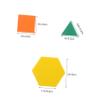 DIYEAH 64pcs Colorful Blocks for Boy Girl Geometric Shapes Math Manipulatives for Cognitive Development and Classroom Learning Activities view 2