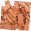 HONMEET 50pcs Miniature Bricks for DIY Craft Miniature Objects Realistic Simulated Brick view 3