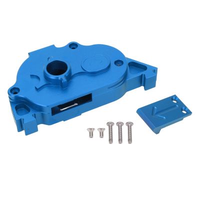 Aluminum Transmission Gearbox Kit High Performance Lightweight for ARRMA Granite SENTON 1/10 RC Vehicle (Blue)