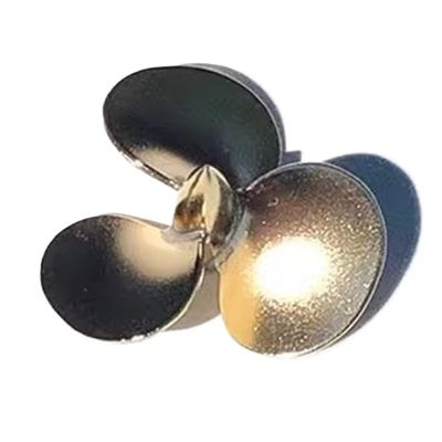 32mm Brass Right Hand 3-Blade Propeller for RC Boats, M3 Shaft Hole, High-Speed Racing Prop (1PC)