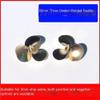 32mm Brass Right Hand 3-Blade Propeller for RC Boats, M3 Shaft Hole, High-Speed Racing Prop (1PC) view 3