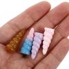DECHOUS 25pcs Resin Spiral Unicorn Horn Toys Accessories for Diy Headdress Glitter Party Horns view 3
