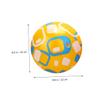 SUPVOX 4 Pack Inflatable Stretch Balls for Boys and Girls Bouncing Safe PVC Fun Patterns 22cm Compact for Storage Outdoor Fun view 2