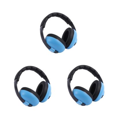 balacoo 3pcs Noise Reduction Earmuffs for Boy Girl Hearing Headphones Comfortable Design for Sleep Travel and Loud Environments Lightweight and Compact for Newborns