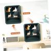 JOINPAYA Figurine Display Case Magnetic Door Organizer Figures Space-Saving Shelf for Collectibles Easy Wall-Mount Installation Design view 3