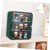 JOINPAYA Figurine Display Case Magnetic Door Organizer Figures Space-Saving Shelf for Collectibles Easy Wall-Mount Installation Design view 4