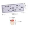 IMIKEYA 1set Game Wooden Cards and Double-Sided Number Chips for Family Gatherings Parties and Group Fun view 2