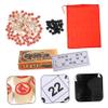 IMIKEYA 1set Game Wooden Cards and Double-Sided Number Chips for Family Gatherings Parties and Group Fun view 4