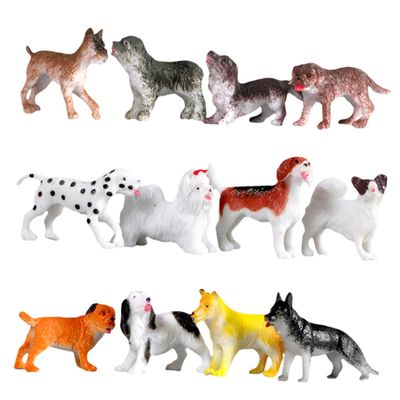 Abaodam 1set Mini Dog Model Collection Realistic Simulation Dog Figurines for Boys and Girls Playtime and Home Decoration Imagination and Recognition Skills