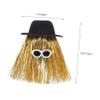 AUTSUPPL Mini Top Hat Dollhouse Hats Wine Bottle Topper and Cake Decoration for Halloween Parties Crafts and Celebrations Miniature Doll Headwear view 2