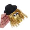 AUTSUPPL Mini Top Hat Dollhouse Hats Wine Bottle Topper and Cake Decoration for Halloween Parties Crafts and Celebrations Miniature Doll Headwear view 3