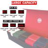 10 in 1 Commander Deck Box Set,for 2400+ Unsleeved Cards,Including Premium XLarge Trading Card Storage Box,5 PCS Deck Case Display,Gift Dice & Card Divider,Fit for MTG/TCG/Magic (Black & Red Set) view 3