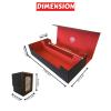 10 in 1 Commander Deck Box Set,for 2400+ Unsleeved Cards,Including Premium XLarge Trading Card Storage Box,5 PCS Deck Case Display,Gift Dice & Card Divider,Fit for MTG/TCG/Magic (Black & Red Set) view 4