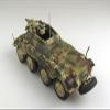 Sd.Kfz. 234/3 Armored Vehicle 1st Panzer Division, Hungary (1945) German Army 1/72 Diecast Model by Panzerstahl PZS-88015 view 3