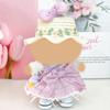 Candy Dress Clothes for 17cm Dolls Clothes Accessories(No Doll Only Clothes), Colorful Outfit Straw hat Suitable for 6.69inch (17cm) Doll Soft Clothing view 1