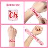 110PCS Cherry Party Favors She's The Cherry On Top Slap Bracelet Summer Fruit Cherries Stickers Tattoos, Keychain, Button Pins, Cute Cherry Party Gift Bag for Wedding Bridal Baby Shower Supplies view 3