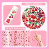 110PCS Cherry Party Favors She's The Cherry On Top Slap Bracelet Summer Fruit Cherries Stickers Tattoos, Keychain, Button Pins, Cute Cherry Party Gift Bag for Wedding Bridal Baby Shower Supplies view 4